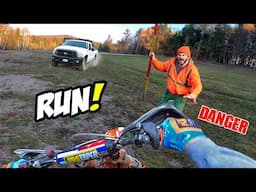 Stupid, Angry People Vs Dirt Bikers 2025 - Angry Man Chases Motorcycle!