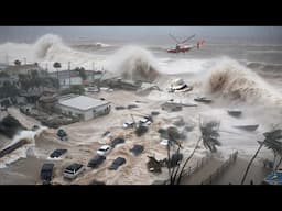 Massive Tsunami hit Peru! Huge Waves Sink Boats and Destroy Homes in Máncora