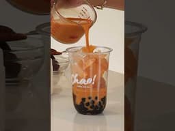 Thai Milk Tea with Boba.#bubble tea