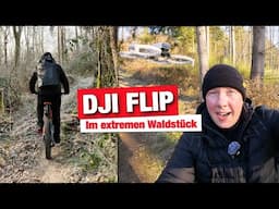 DJI Flip Drohne - Tracking / Follow Test im extrem Waldstück