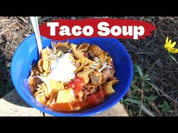 Taco Soup in the Dutch Oven