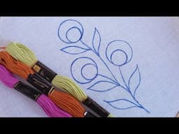 Cute flower embroidery design tutorial/ cute embroidery design