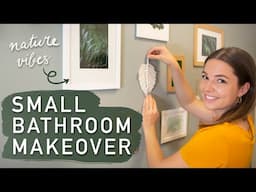 DIY Small Bathroom Makeover - Renter Friendly and On A Budget