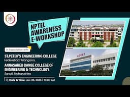 NPTEL-LC Awareness Workshop-ST.PETER'S ENGINEERING COLLEGE - ANNASAHEB DANGE COLLEGE OF ENGINEERING