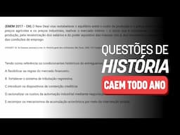 🚨 5 Questões de História que você PRECISA acertar! | Revisão ENEM 2024 #JuntosAtéaProva