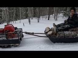 Collecting Firewood And Having Some Fun. Homesteading In Canada.