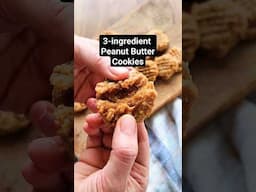 3 Ingredient Peanut Butter Cookies #keto #shorts