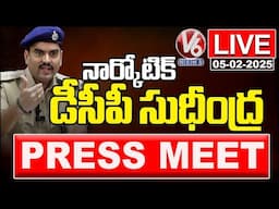 LIVE : Narcotics dcp Sudheendra Press Meet | V6 News