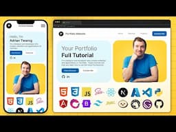 Create a Responsive Portfolio Website with HTML CSS JS AI from scratch