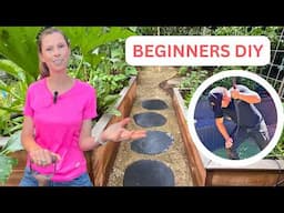 How to make stunning garden pathways - Stepping stones - Corten Steel Edging || DIY LANDSCAPING