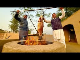 A Huge Fish Cooked in a Big Tandoor | HOW TO MAKE A TANDOOR OVEN ? | Fish Day in the Village