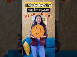 I MADE THE VIRAL *SQUID GAME* DALGONA CANDY😱😳 #shorts #youtubeshorts