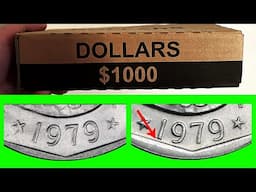 RARE DOLLAR COIN ERRORS FOUND INSIDE $1,000 BOX OF COINS!