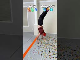 Parkour + Handstand Over Emojis! 😱 Ft @BrandonA7