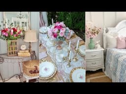 Spring Shabby Chic Home Decorating Ideas | Vintage Rustic Elegance for a Cozy Home 🌸💗