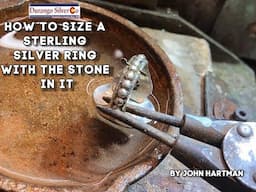 How to size a sterling silver ring with the stone in it