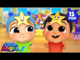 ⭐Getting My Golden Star Reward⭐ | 15 MIN LOOP | Little Angel | Kids Songs and Nursery Rhymes