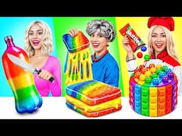 Me vs Grandma Cooking Challenge! Cake Decorating Edible Battle by RATATA BOOM