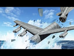 Air Force B-52 Crashes Just After TakeOff | Falling Apart Over Guam and Kyrgyzstan