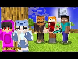 Alex.Exe, ScareCrow, Herobrine.Exe Hunts us in Minecraft!