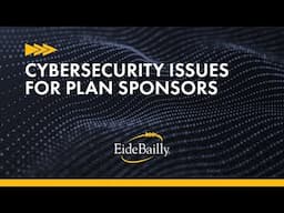 Cybersecurity Issues for Plan Sponsors