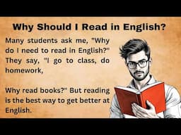 Why Should I Read in English ||Graded Reader || Improve Your English || Listen And Practice