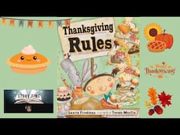 🦃📚🌾📐Thanksgiving Rules by Laurie Friedman with misic and sound effects📚🦃🌾📏