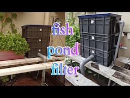 How To Make DIY Fish Pond  Filter very easy and cheap/Crystal Clear Water