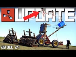 Catapulting players and Medieval Barricades! | Rust Update 20th December 2024