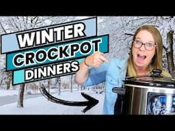 5 Winter CROCKPOT Meals | Comfort  Slow Cooker Dinners  | Super Easy Winter Dump & Go  Dinner Ideas