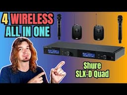 4 PRO-LEVEL WIRELESS in 1U of Rack Space - Shure SLXD Quad Receiver