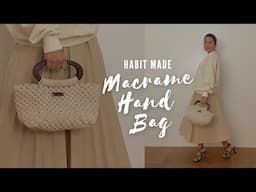 Macrame Bag Tutorial | 08 Habit Made HandBag | Square Knots | Macrame for Beginner