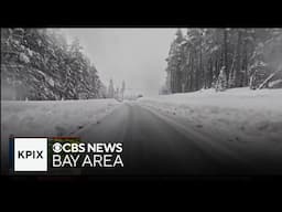 Sierra getting snow in higher elevations from atmospheric river storm