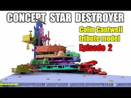 Colin Cantwell STAR DESTROYER concept model - 3D print VIDEO 2 OF 3