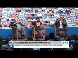 Ancelotti, De Laurentiis e Insigne all'incontro con i tifosi - Dimaro 13-07-2018