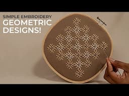 Easy Geometric Embroidery for Clothing & Home | Beginner Friendly Patterns for Dresses, Cushions ...