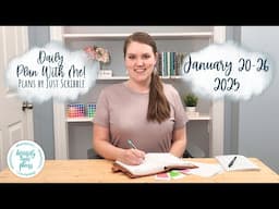 A5 Vertical Plans by Just Scribble Weekly Plan with Me || January 20-26 || Rustic Boho