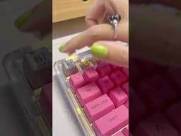 metal keycaps! periodic table inspired metal keycaps #asmr #keyboard #tech