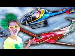 ✈️🚁 Amazing Adventures with Planes & Helicopters! | Brecky Breck's Flying Machines Mashup