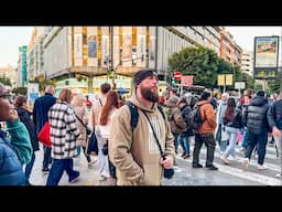 Crowded streets in Valencia, Spain here about Jesus Christ