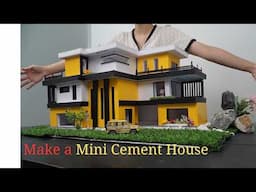 How to Make a Mini Cement House at Home #diy #minihousebuilding