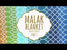 ✨ MALAK BLANKET ✨ PART 7 | Mosaic Crochet | Lanas y Ovillos in English