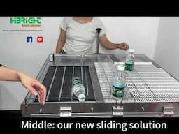 Highbright New Shelf Pusher Slide  Supermarket Adjustable Refrigerator Shelves Pusher.