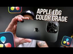 How To Color Grade Apple log Footage Inside DaVinci Resolve