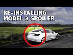 How to install Tesla Model 3 spoiler UPDATE | I did it wrong last time