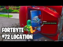 Fortnite FORTBYTE #72 LOCATION - "Found within Salty Springs" (Fortbyte Location Guide)