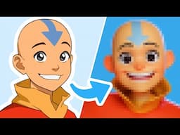 Watch a Master Artist Bring Avatar Aang to Life in Stunning 3D! 🌊⛰️🔥🌪️ (The Last Airbender)