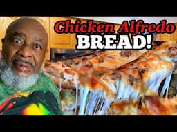 How to make CHEESY Chicken Alfredo Bread! (Holiday Appetizer!) | Deddy’s Kitchen