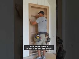 How TO Install A Hidden Bookcase Door