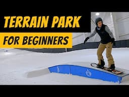 Snowboarding Terrain Park- Nail Your FIRST Park Trick!